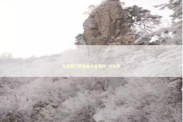 北京银行积存金乌龙事件_对比型 北京银行积存金乌龙事件_对比型 新闻