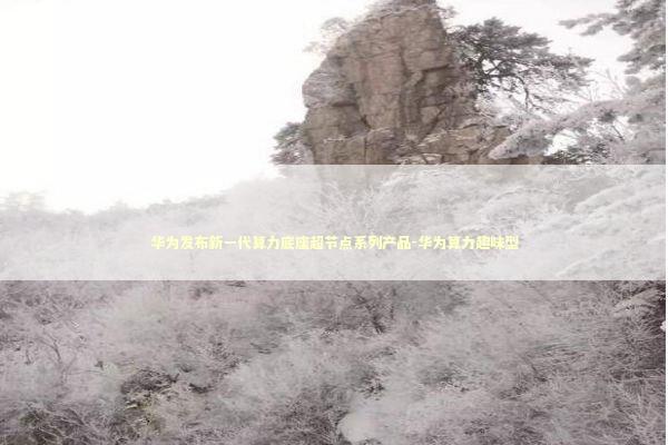 华为发布新一代算力底座超节点系列产品-华为算力趣味型 华为发布新一代算力底座超节点系列产品-华为算力趣味型 新闻