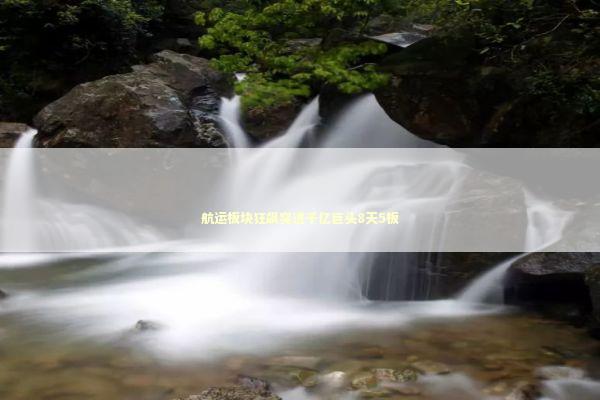 航运板块狂飙突进千亿巨头8天5板