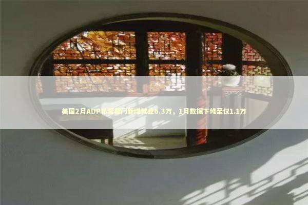 美国2月ADP私营部门新增就业6.3万，1月数据下修至仅1.1万 新闻