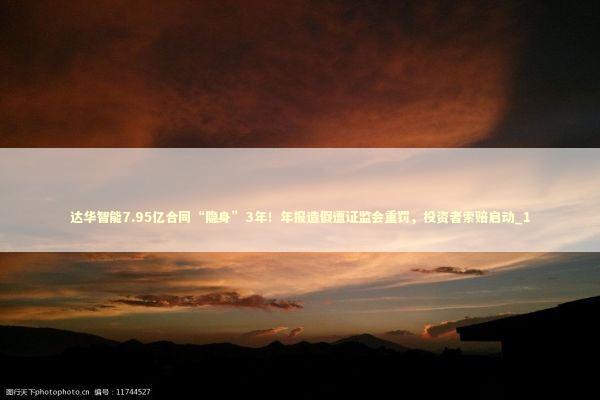 达华智能7.95亿合同“隐身”3年！年报造假遭证监会重罚，投资者索赔启动_1